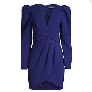 Lavish Alice Pleated Tulip-Hem Minidress